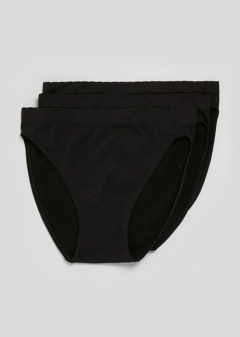 Matalan 3 Pack Seam Free High Leg Knickers