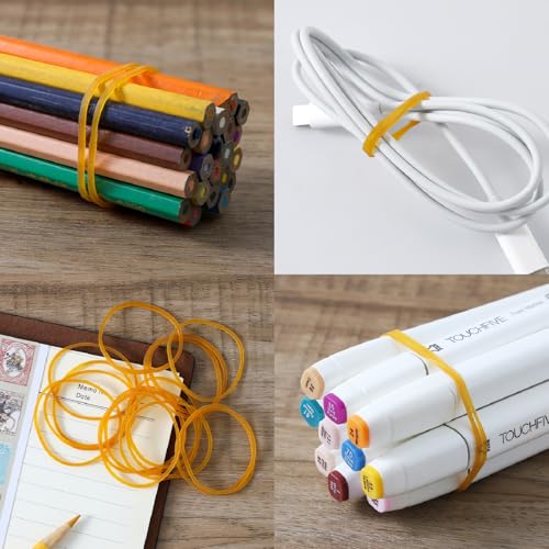ZZJMCH 500Pcs 1.5in Rubber Bands Stretchable Rubber Elastics Bands General Purpose Elastic Stretchable Bands Sturdy Rubber Bands for Home, Office, School, Stationery Supplies - Image 4