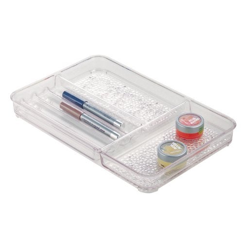 InterDesign Rain Medium Finishing Tray, Clear - Image 1