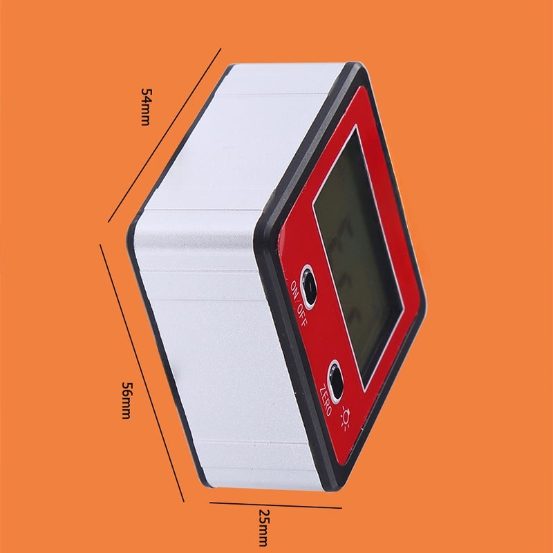 HAPSTONE Horizontal Angle Meter Digital Inclinometer Electronic Level Box Magnetic Base Measuring Tools Red - Image 5
