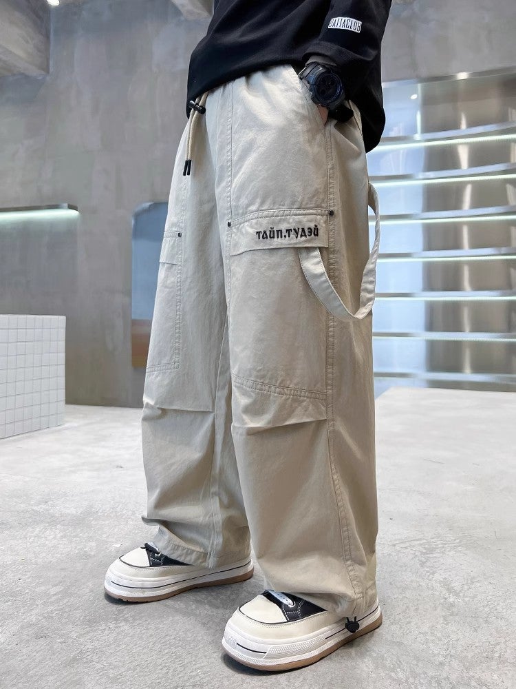 Boys' Pants Children'S Straight Casual Pants Thin Big Kids Autumn Cargo Pants Stylish Trendy - Image 4
