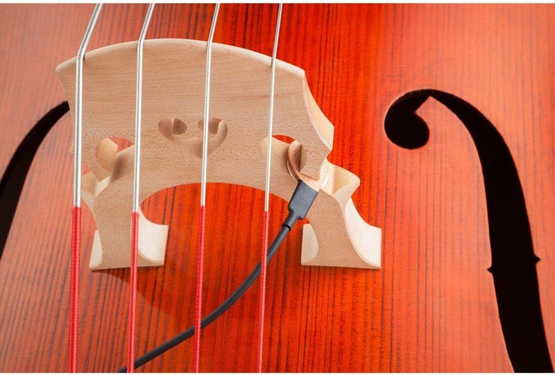 KNA DB-1 Portable Bridge-Mounted Piezo Pickup for Double Bass, Upright, Classical, Rockabilly, Natural Acoustic Sound, Easy Installation, 1/4" Output Jack, No Instrument Modifications - Image 5