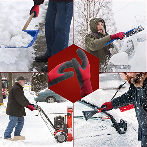 LOCCEF 2 Pairs Winter Work Gloves for Men and Women, Freezer Gloves for Work Below Zero, Thermal Insulated, Super Grip (S) - Image 5