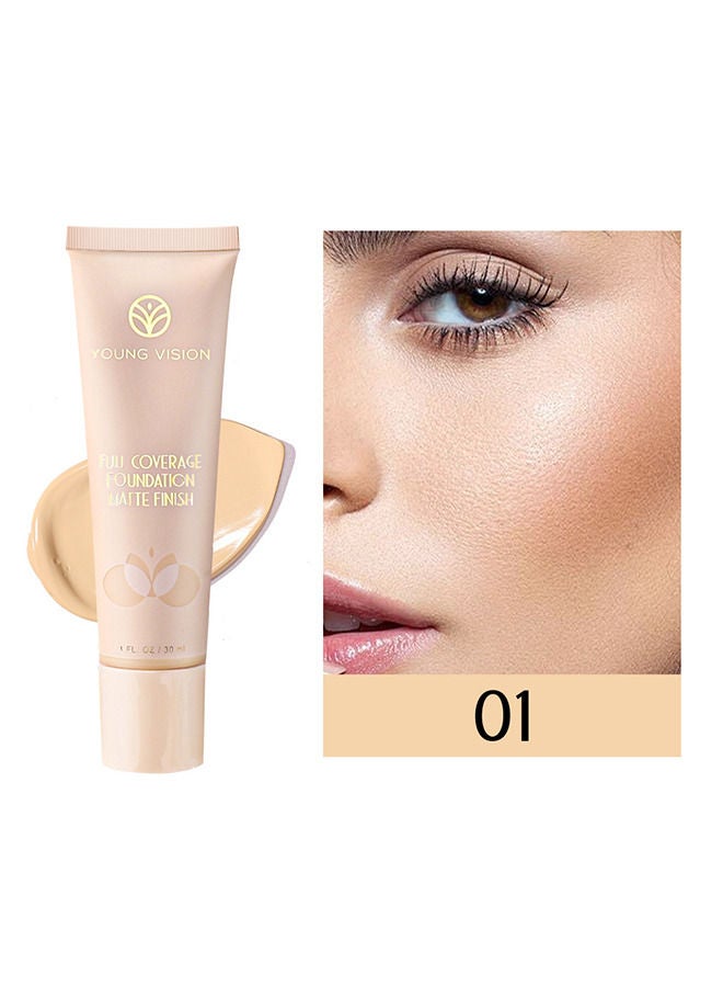 YOUNG VISION Full Coverage Longwear Foundation, Matte Finish, Waterproof, Poreless Liquid Foundation Makeup, 1 fl.oz - Image 2