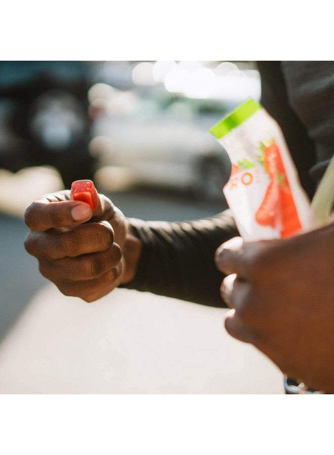 برو بار بروبار - علكات طاقة عضوية بولت، فراولة، خالية من الكائنات المعدلة وراثيًا، خالية من الغلوتين، معتمدة من وزارة الزراعة الأمريكية، صحية، طاقة طبيعية، علكات سريعة المفعول مع فيتامينات ب و ج (12 قطعة) - Image 3