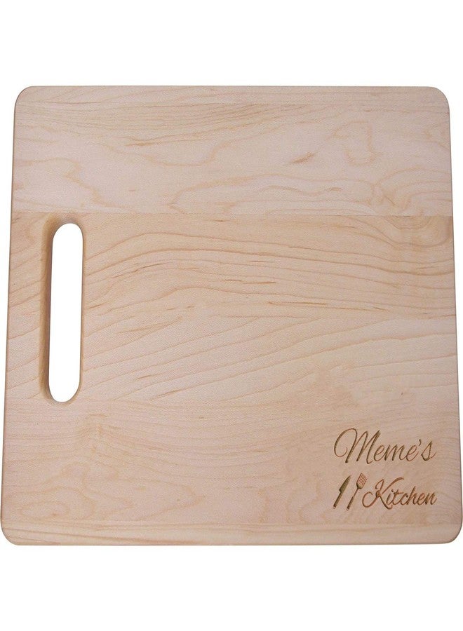 CustomGiftsNow Memes Kitchen Cutting Board - 11.5-Inch x 8.75-Inch Genuine Real Wood Maple Cutting Board - Image 1