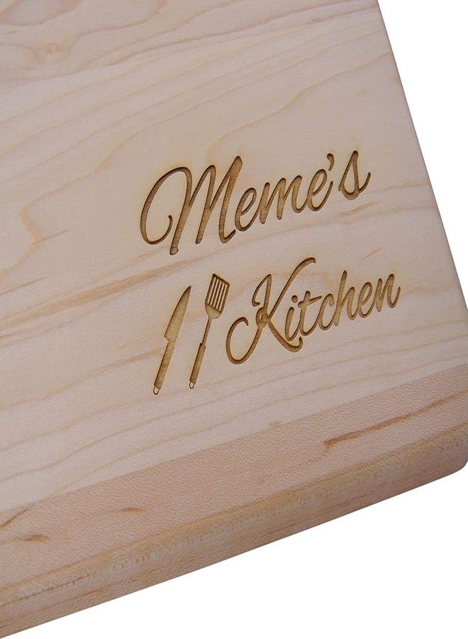CustomGiftsNow Memes Kitchen Cutting Board - 11.5-Inch x 8.75-Inch Genuine Real Wood Maple Cutting Board - Image 3