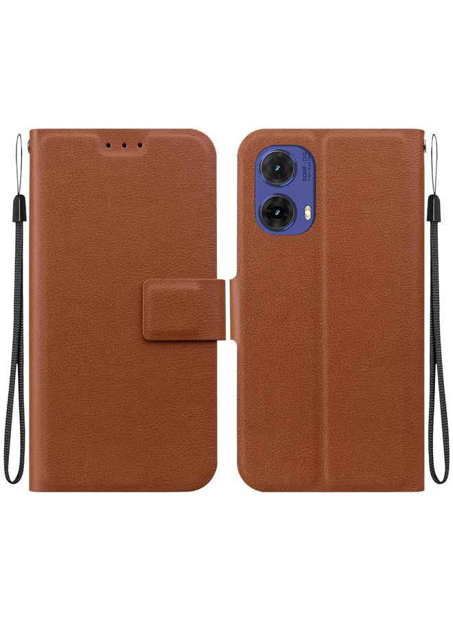 S-TOP Case For Motorola Moto G85 Ultra-thin Voltage Magnetic Buckle Leather Phone Case - Image 1