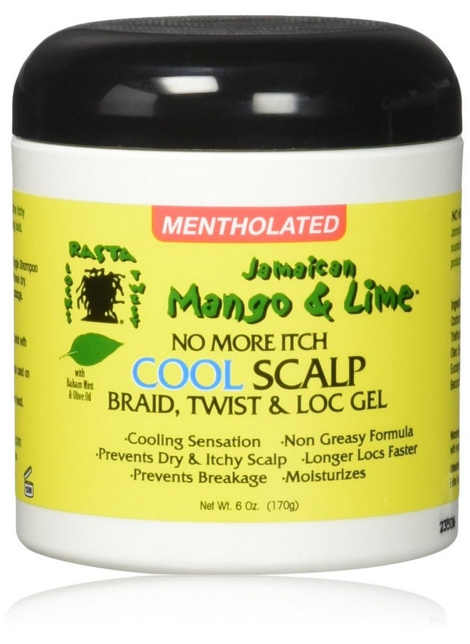 Jamaican Mango & Lime - No More Itch Cool Scalp Braid Twist & Lock Gel 6 Oz - Image 1