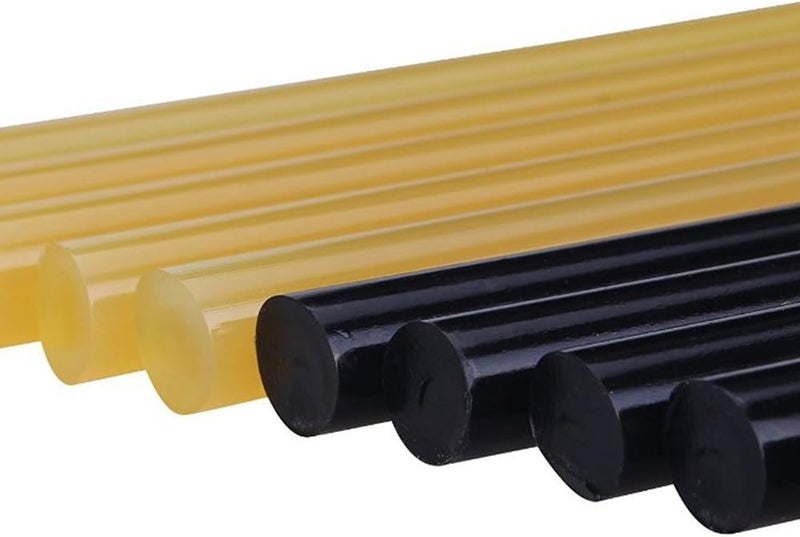 GLISTON Paintless Dent Removal Glue Sticks Hot Glue Sticks Paintless Dent Repair Tool for Car Repair Dent Remover Tool Set - 5 PCS Black & 5 PCS Yellow - Image 1