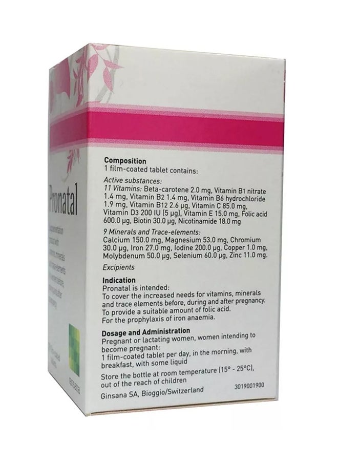 Ginsana Pronatal 30 Film Coated Tablets  - Image 4