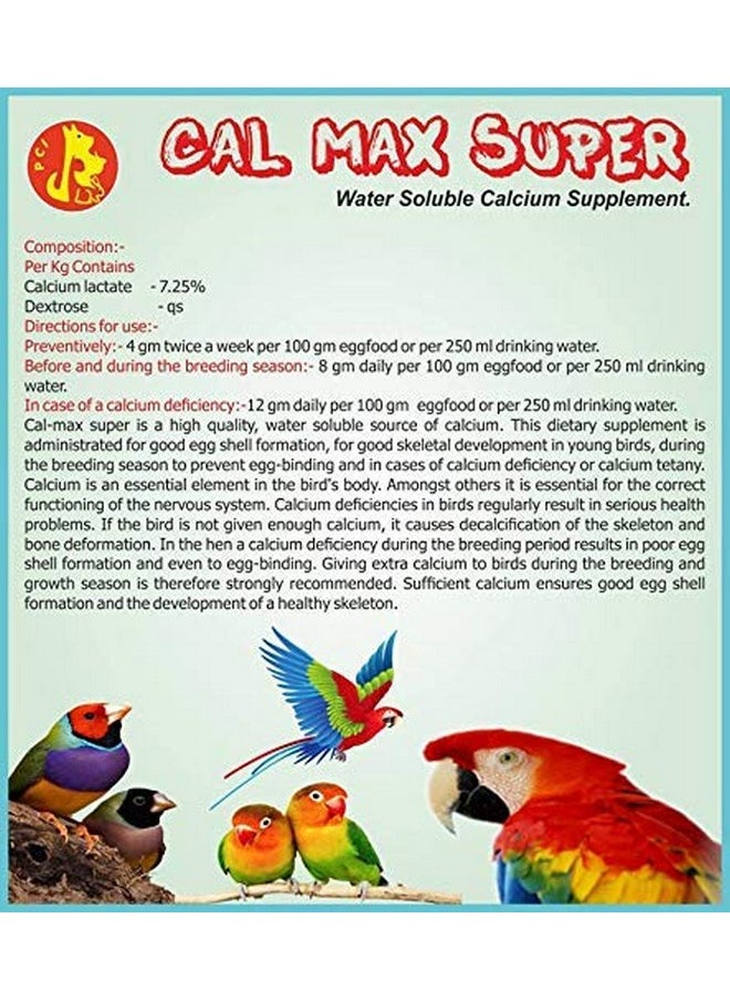 (Pci) 100% Water Soluble Cal Max Super To Provide Essential Calcium For Healthy Bird Breeding, Healthcare (250Grm) - pzsku/Z9143243C335647B911D1Z/45/_/1728281371/331ead78-2a99-4346-b27a-a950f323f8c7