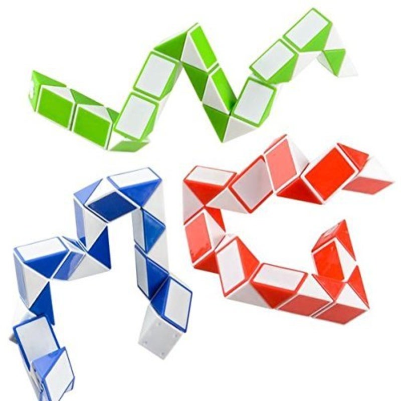 Fidget Snake Cube - 5-color Visually Stimulating Builds Fine Motor Skills Hand Hold Size for Kids Adults Teens Classroom Rewards Party Favors - Image 2