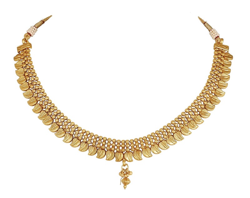 JFL - Jewellery for Less Copper Gold Plated Necklace Set for Women & Girls.… - Image 3