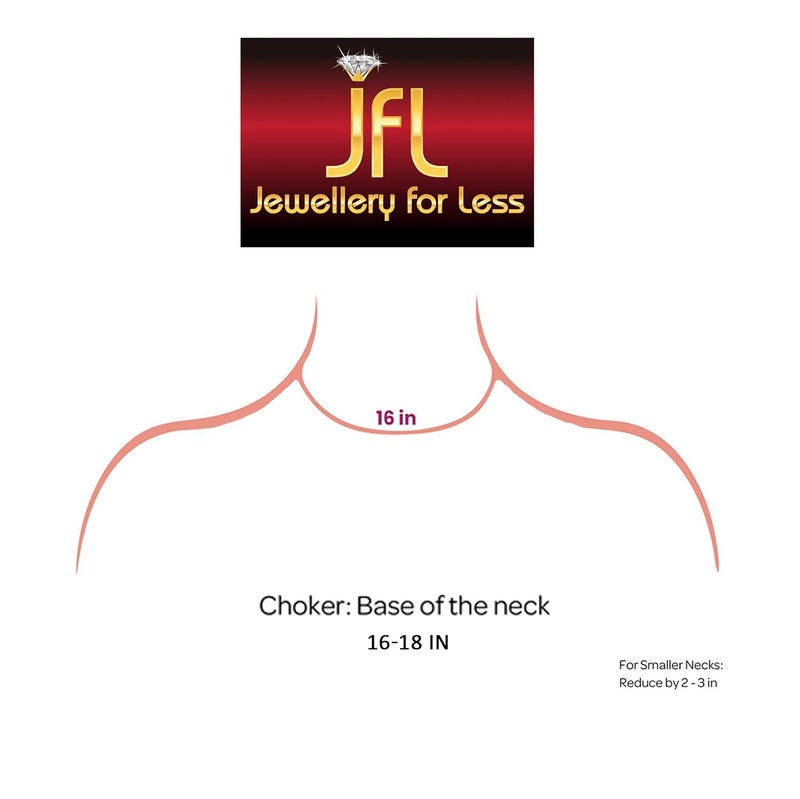 JFL - Jewellery for Less Copper Gold Plated Necklace Set for Women & Girls.… - Image 5