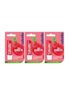 3 Pieces Strawberry Shine Lip Balm 4.8g
