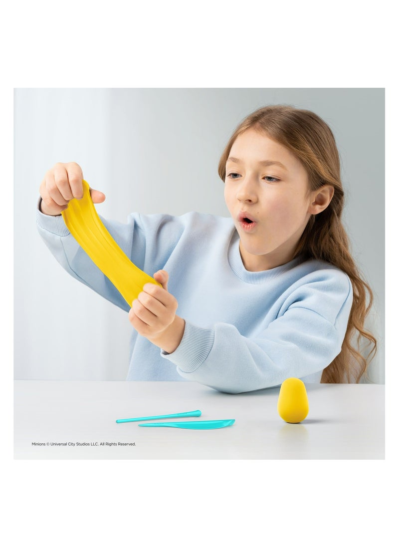 HEY CLAY - MINIONS Colourful modelling air-dry clay, 15 cans with fun interactive app for kids 3 years + - Image 1