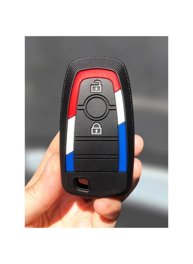 7Cylinder TPU Durable Key Fob Cover Compatible with Ford Bronco - 2Pcs, 2 Buttons. - Image 2