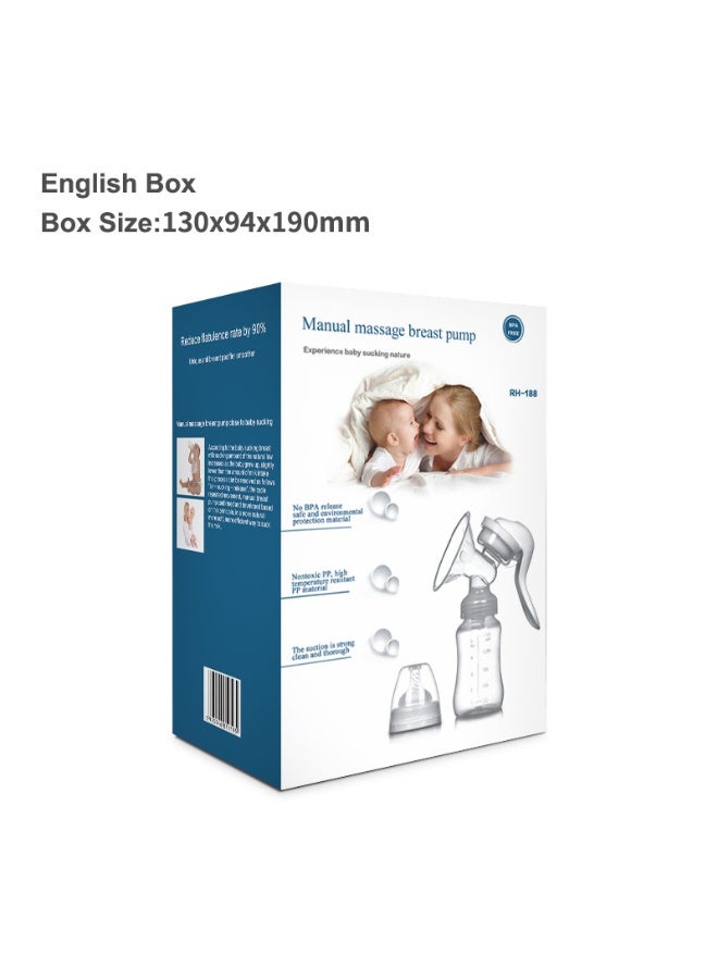 LANGMANNI Manual Breast Pump - High Suction Strength for New Moms, Comfortable Milk Expression and Lactation Aid - Image 2
