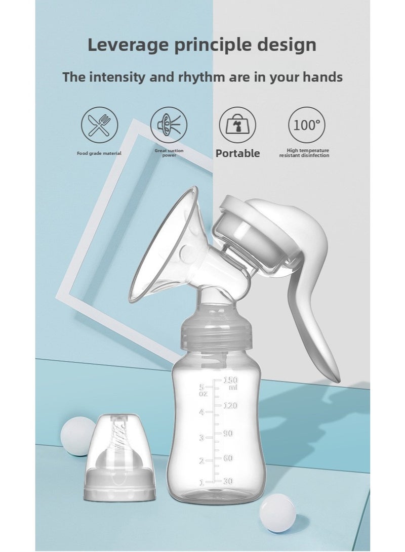 LANGMANNI Manual Breast Pump - High Suction Strength for New Moms, Comfortable Milk Expression and Lactation Aid - Image 4