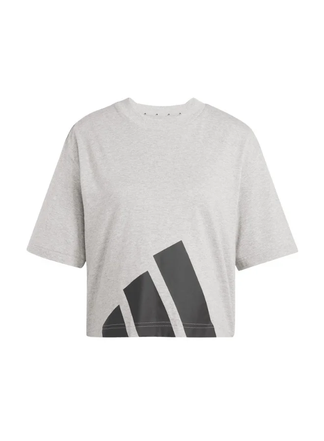 adidas adidas W BL SJ BF T Grey Training T-SHIRTS for Women - 2XS