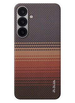 PITAKA Galaxy S25 Plus Magsafe Case Aries Tactile Woven Cover / Ultra Slim / Raised Camera Lip / Woven Touch / Drop and Damage Protection / Durable Back Cover - Sunset  - Image 1