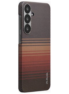 PITAKA Galaxy S25 Plus Magsafe Case Aries Tactile Woven Cover / Ultra Slim / Raised Camera Lip / Woven Touch / Drop and Damage Protection / Durable Back Cover - Sunset  - Image 2