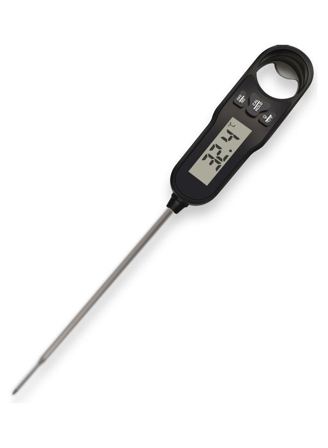 NIBEMINENT Instant Read Waterproof Thermometer Black/Silver 22.50 x 2.20 3.10cm - Image 1