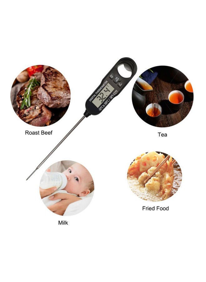 NIBEMINENT Instant Read Waterproof Thermometer Black/Silver 22.50 x 2.20 3.10cm - Image 2