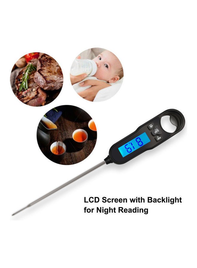 NIBEMINENT Instant Read Waterproof Thermometer Black/Silver 22.50 x 2.20 3.10cm - Image 3