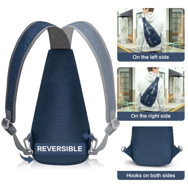 Kimlee Sling Bag Crossbody Bags Men, Travel Hiking Chest Daypack for Women One Strap Backpack Lightweight Over Shoulder Bag - Image 4