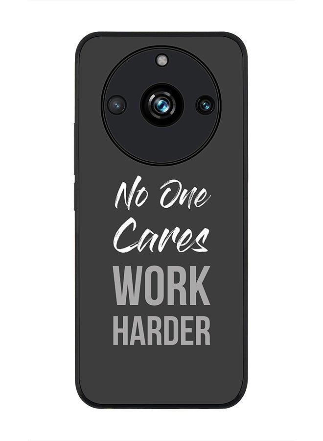 Stylizedd Rugged Black Edge case for Realme 11 Pro/Realme 11 Pro+, Custom Slim fit Flexible Anti Drop Thin Phone Case Cover - Work Harder - Image 1