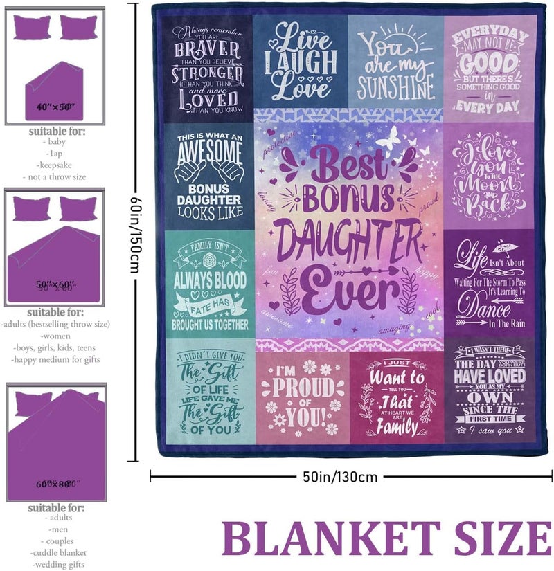 Purple printed flannel blanket (50 x 60 inches) soft and light - Image 5