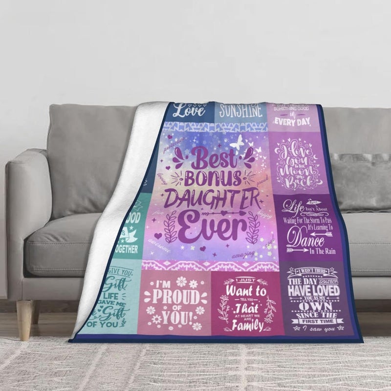 Purple printed flannel blanket (50 x 60 inches) soft and light - Image 3