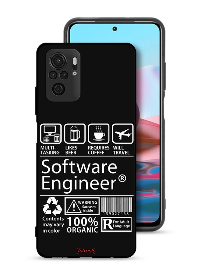 Tolwak Xiaomi Redmi Note 10S Protective Case Cover Software Engineer Sticker - Image 1