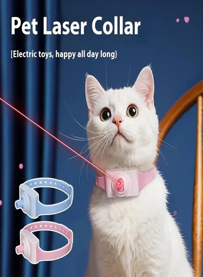 LARYNX Interactive Cat Laser Collar Toy for Cats Kitty Dogs Pet Automatic Cat Toy Collar with Soft Beam LED for Safe Indoor Entertainment (1 PCS, Multicolor) - Image 4