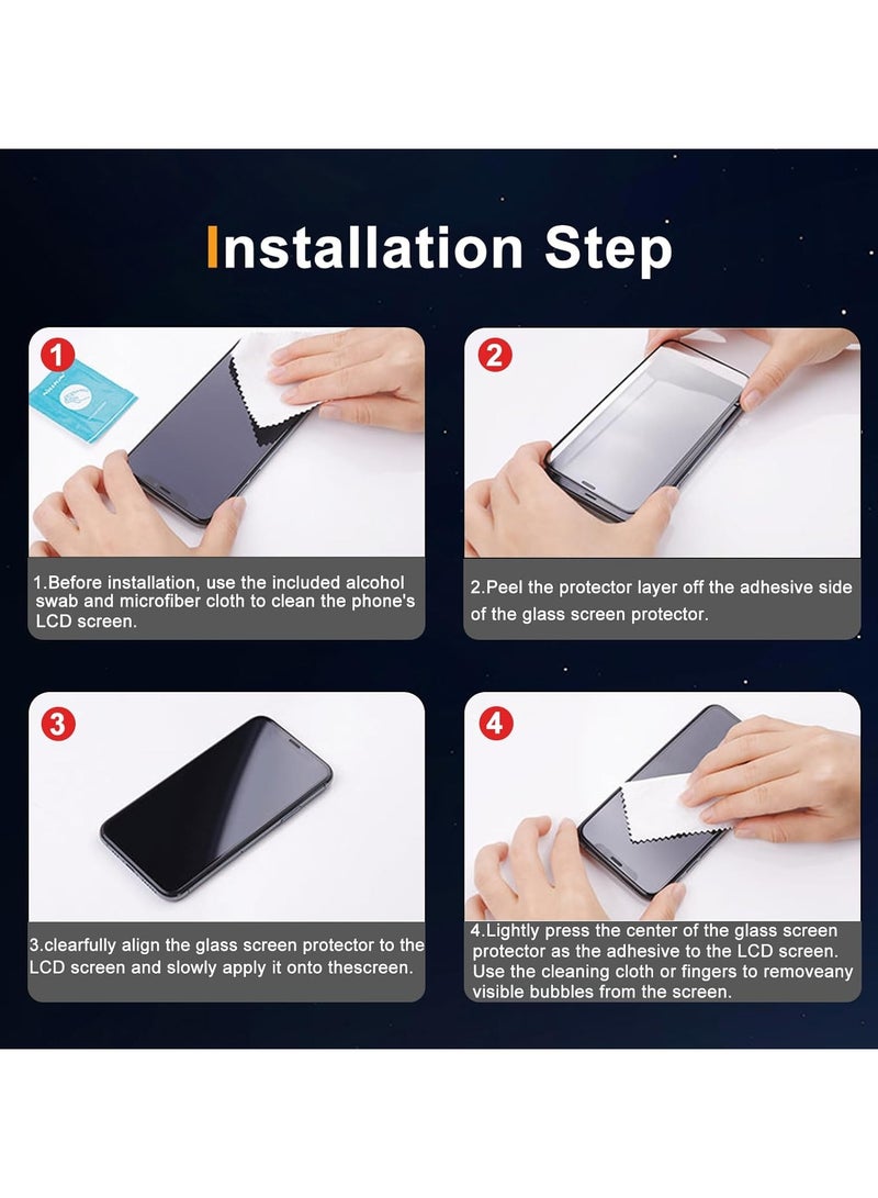 ICARLUS For Samsung Galaxy S24 Ultra Privacy Screen Protector 100% Fingerprint Unlock 24° Anti-Spy 9H Durable Tempered Glass 2Pack - Image 5