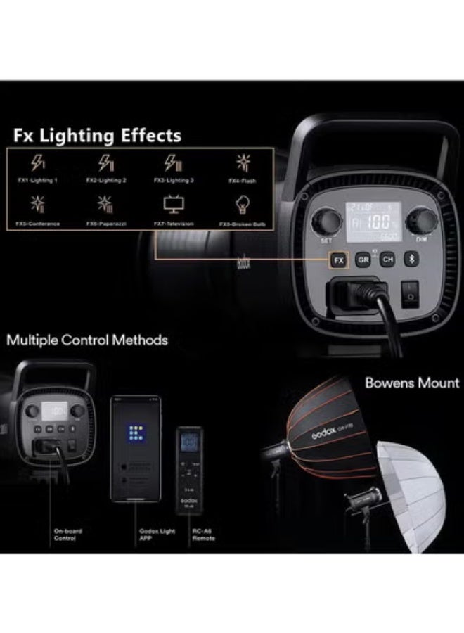 Godox SL60IID Portable Studio LED Video Light 70W Photography Fill Light 5600K±200K Built-in 8 FX Lighting Effects - Image 5