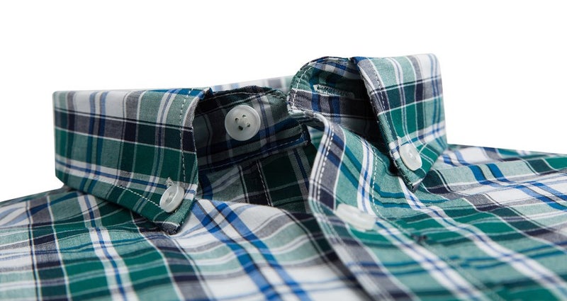 Double Pump Mens Button Down Shirts Cotton Long Sleeve Shirts Regular Fit (SL03A,XL) - Image 2