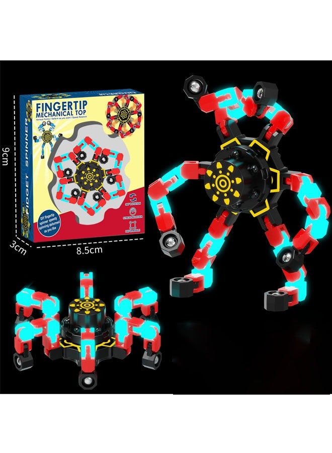 Bukela Transformable Fidget Spinners  for Kids and Adults Stress Relief Sensory Toys for Boys and Girls Fingertip Gyros for ADHD Autism for Kids Gifts - Image 1