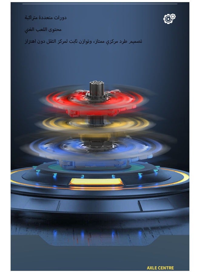 Bukela Transformable Fidget Spinners  for Kids and Adults Stress Relief Sensory Toys for Boys and Girls Fingertip Gyros for ADHD Autism for Kids Gifts - Image 3