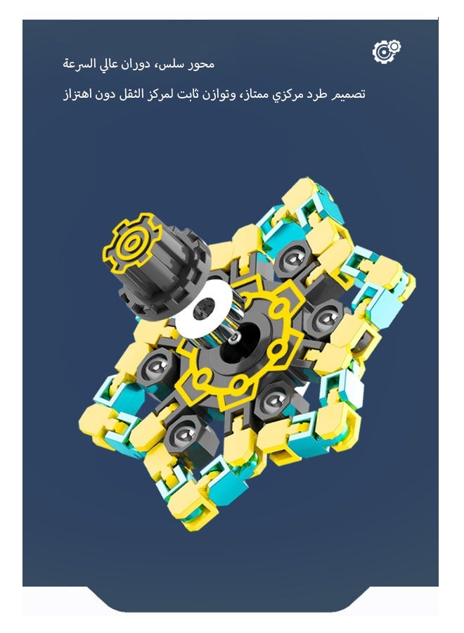 Bukela Transformable Fidget Spinners  for Kids and Adults Stress Relief Sensory Toys for Boys and Girls Fingertip Gyros for ADHD Autism for Kids Gifts - Image 5