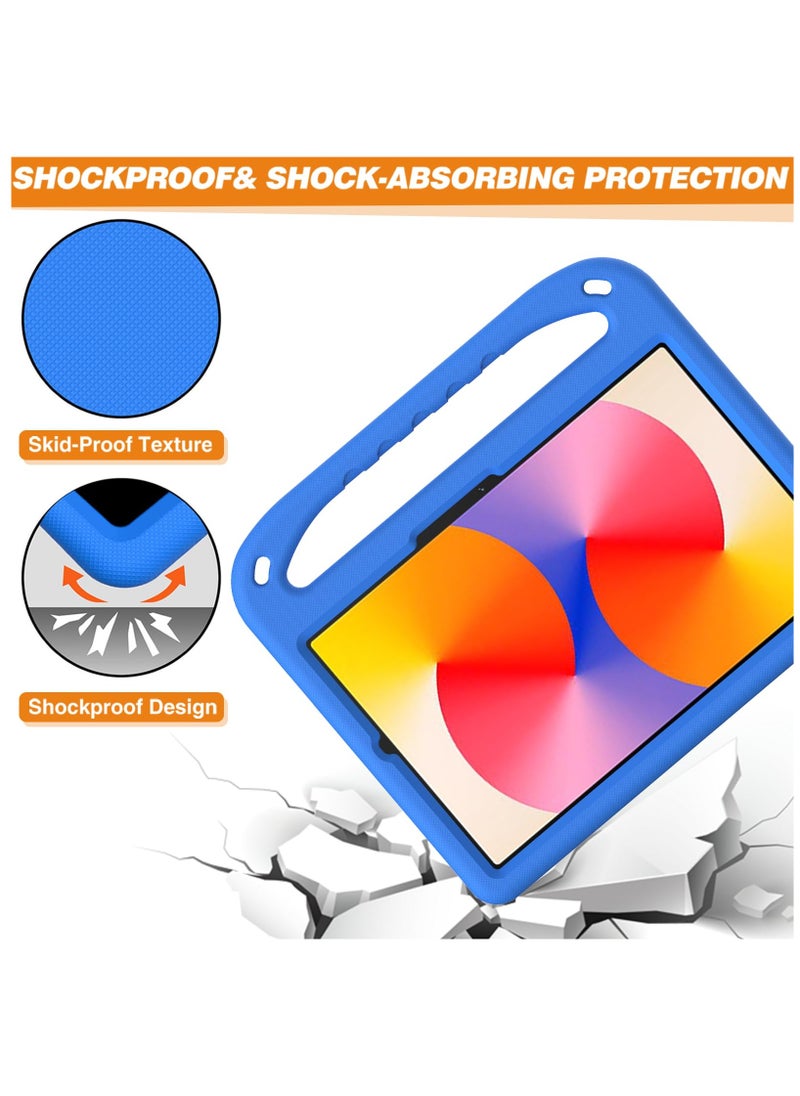 Generic - Kids Case For Huawei MatePad SE 11-Inch (2024) EVA Foam Lightweight Shockproof Duarable Tablet Cover with Handle Stand Case For Children Firendly (Blue) - Image 1
