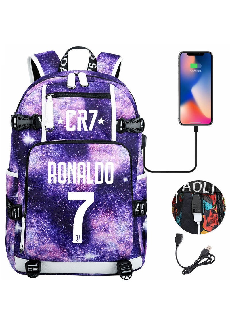 USB Printed Earphones For Youth Leisure Travel Backpack