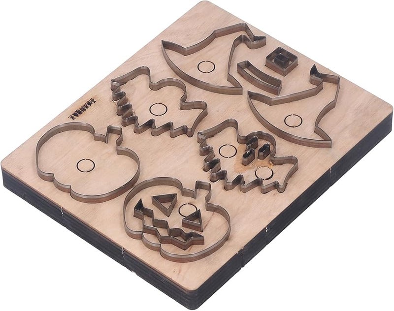 Halloween Pumpkin Hat Cutting Die Set Alloy Steel Punching Tool For Layered Fabric Leather Clay - Image 1