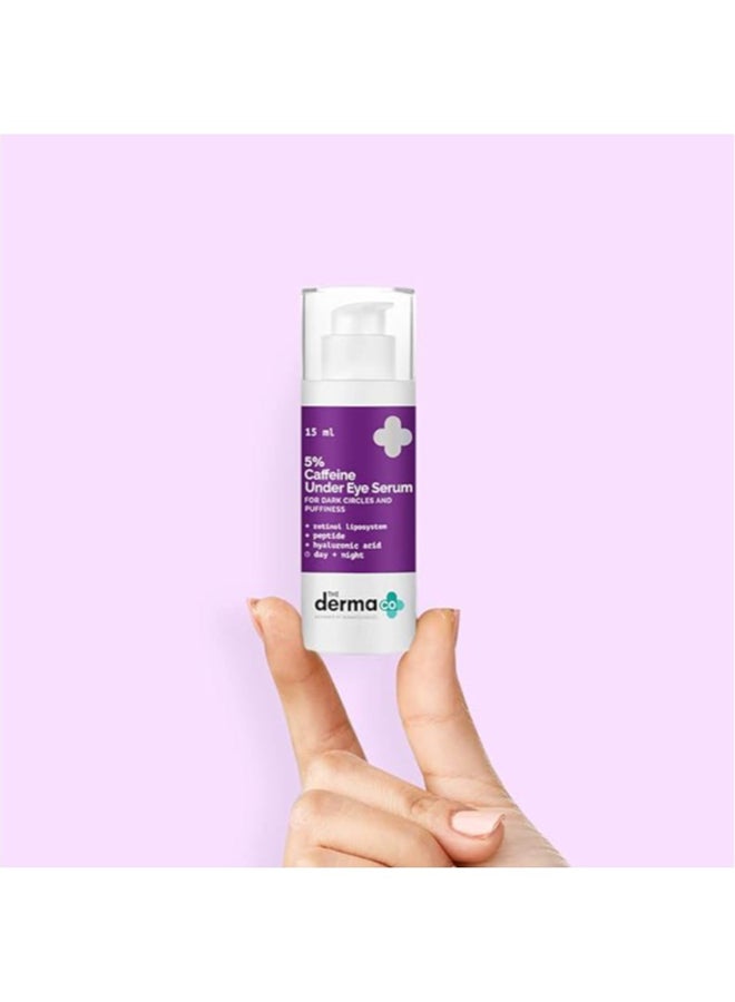 THE derma Co 5% Caffeine Under Eye Serum for Dark Circles & Puffiness - Image 2