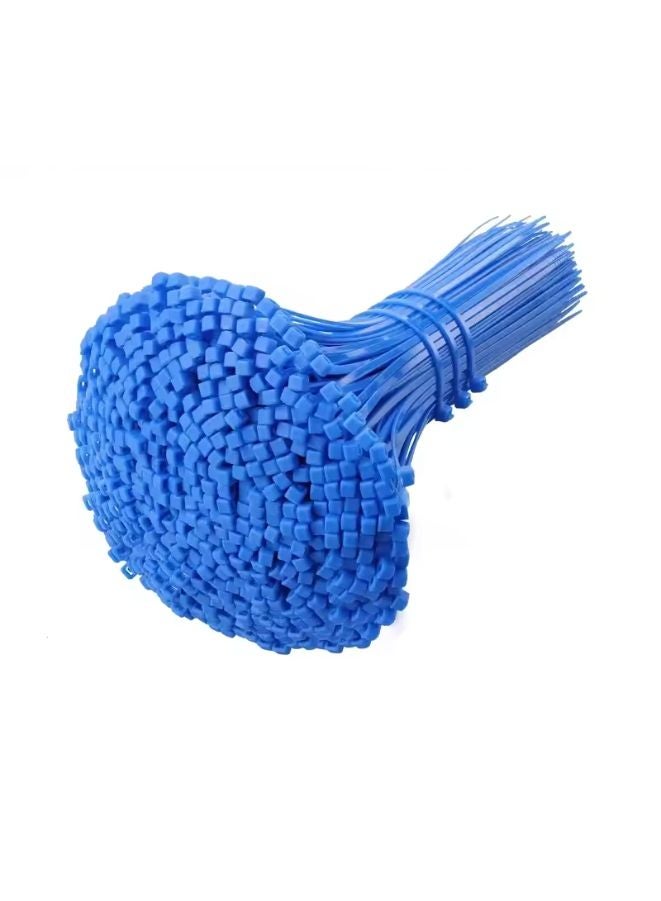 Professional Nylon Cable Ties 5x150mm - Blue Heavy Duty Zip Ties Pack of 100 - Industrial Strength Cable Management UAE  - Image 1