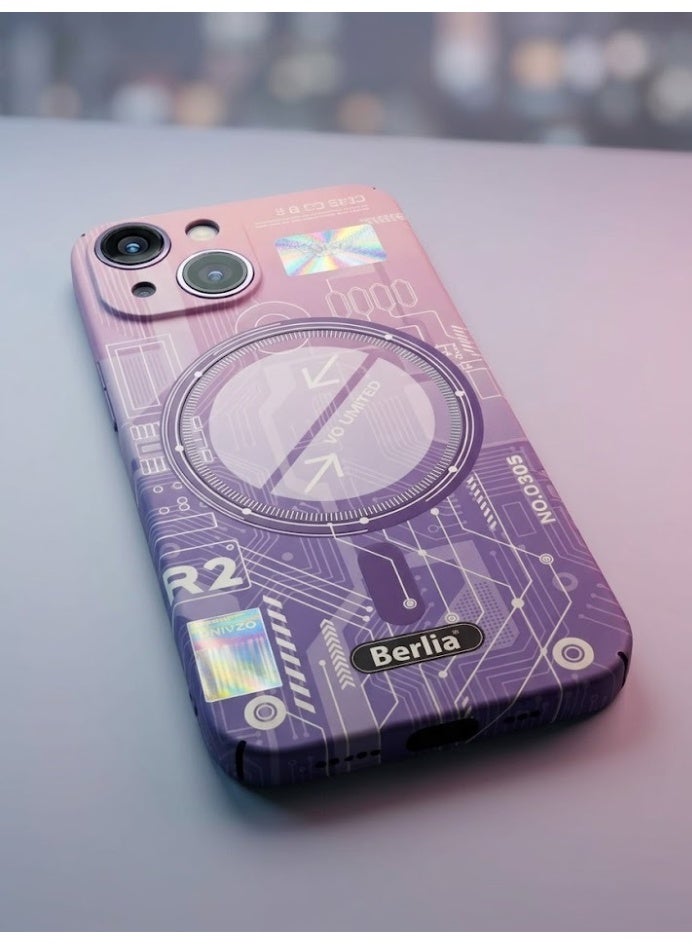 Berlia Digital-Art Printed Back Cover for iPhone 13 – Multicolor - Image 2