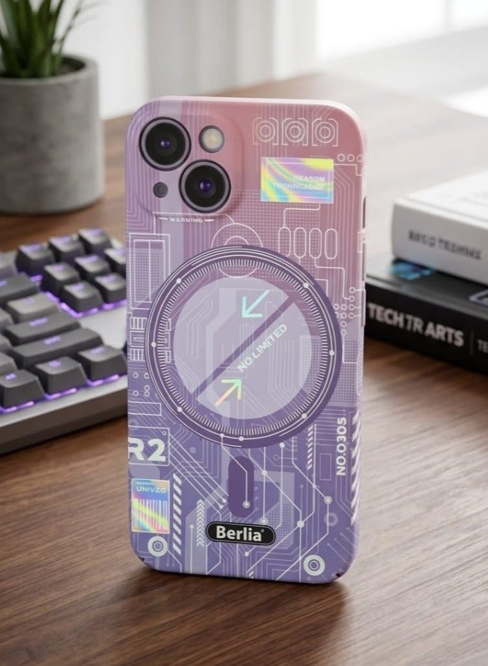 Berlia Digital-Art Printed Back Cover for iPhone 13 – Multicolor - Image 1