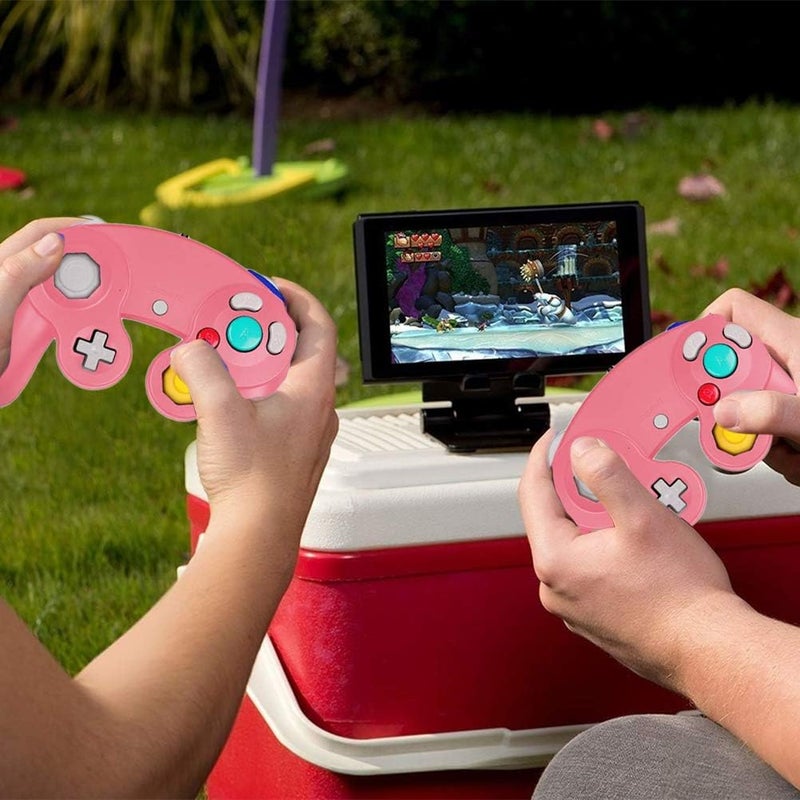 FIOTOK Gamecube Controller, Classic Wired Controller for Wii Nintendo Gamecube (Pink) - Image 2